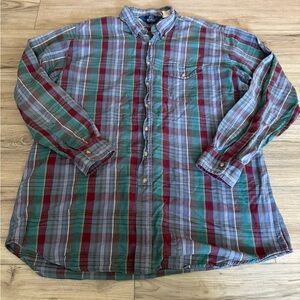 Men's Woolrich Plaid Button-Down Shirt Size XLarge